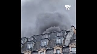 Paris: un important incendie en cours près de l'Opéra