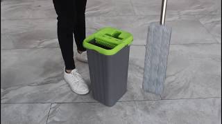 Scrubz - Flat Mop With Bucket