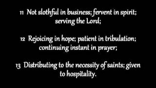 Romans Chapter 12 KJV AV Read Along