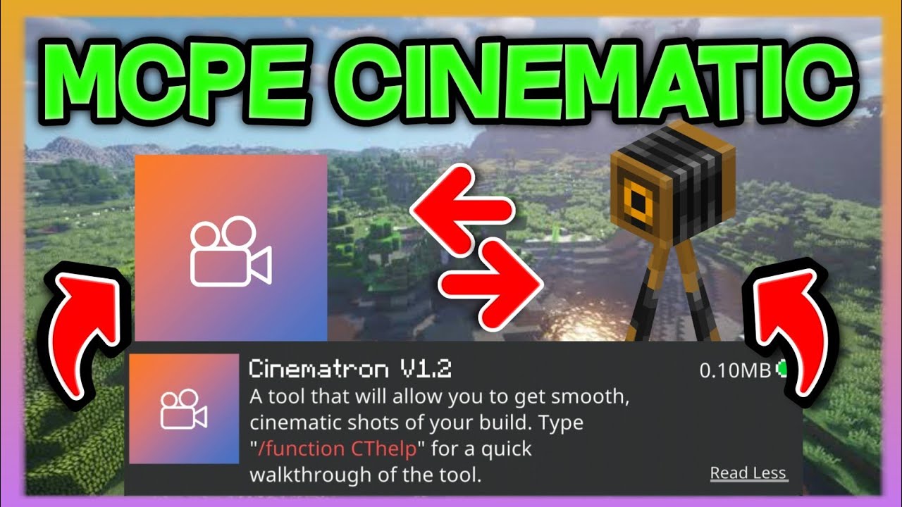 Cinematic Addon For MCPE (1.17+) -Replay Mod Tutorial 2021 (Bedrock ...