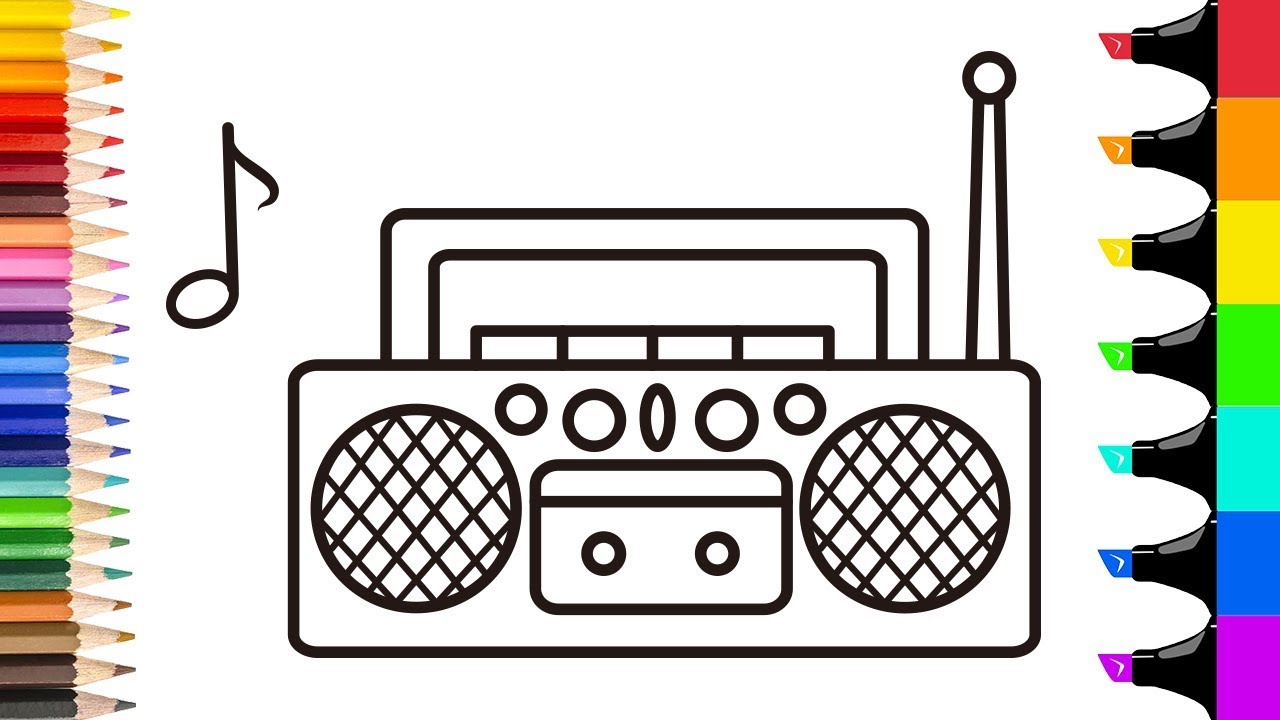 Radio drawing on Pinterest