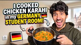I Cooked Chicken Karahi in my Germany Student Room
