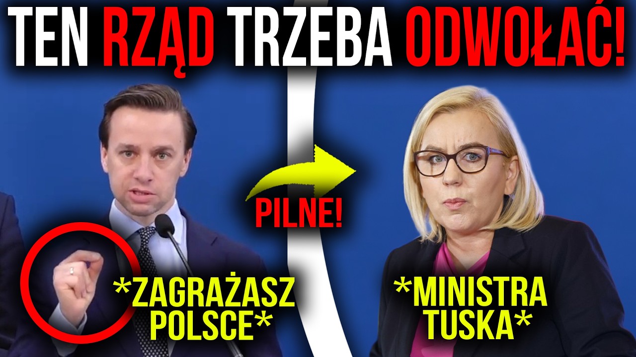BOSAK MASAKRUJE MINISTRE KLIMATU I WZYWA WSZYSTKIE SIŁY W SEJMIE DO JEJ ODOWŁANIA!