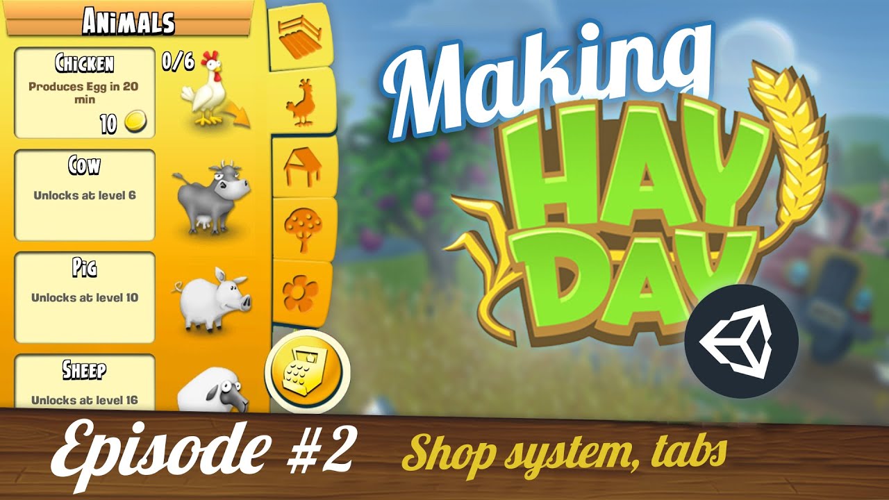 How to make a Farm Game in Unity | HayDay Tutorial series Ep2 - YouTube