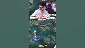 reaksi mas ade melihat skylar dan maykids saling Gonta ganti item | onic vs geek fam mpl id s16