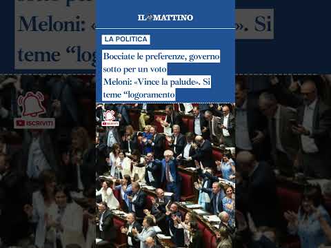 Video Bocciate le preferenze, governo sotto per un votoMeloni: «Vince la palude». Si teme logoramento