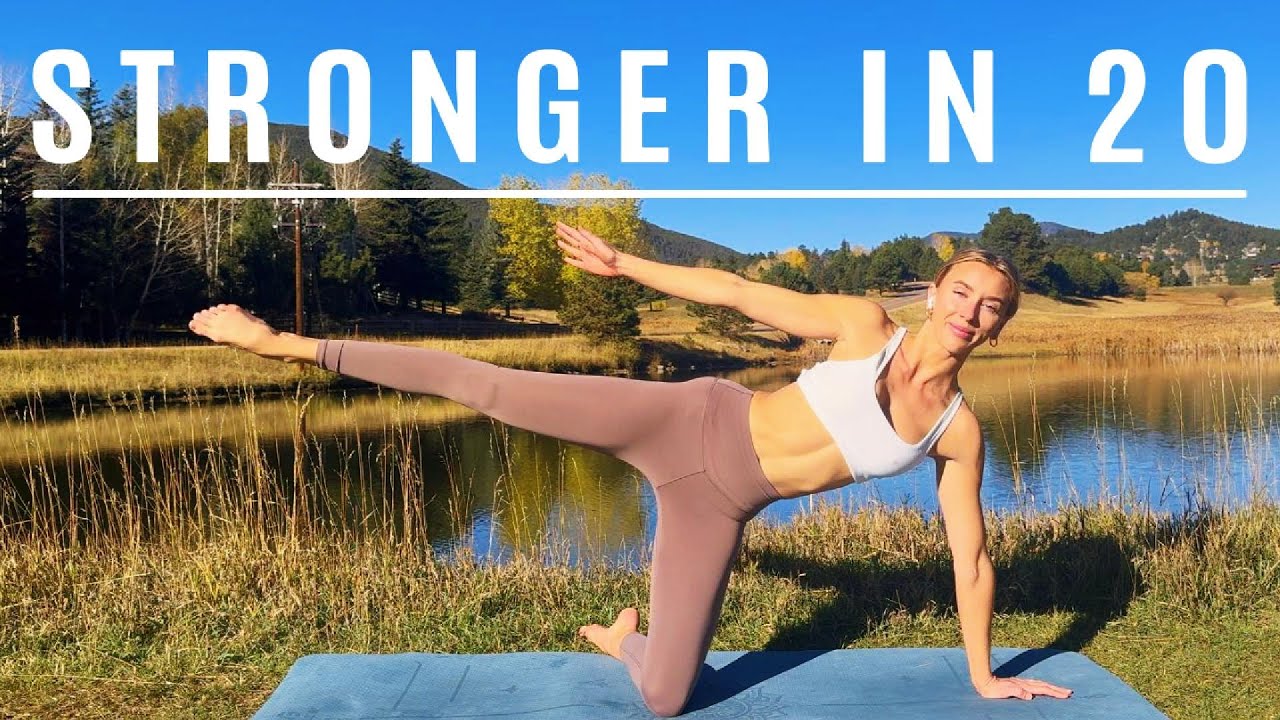 20 Minute Full Body Pilates Workout At Home No equipment - YouTube