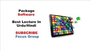 What are Package Software | Application Software | Lecture in Urdu/Hindi screenshot 4