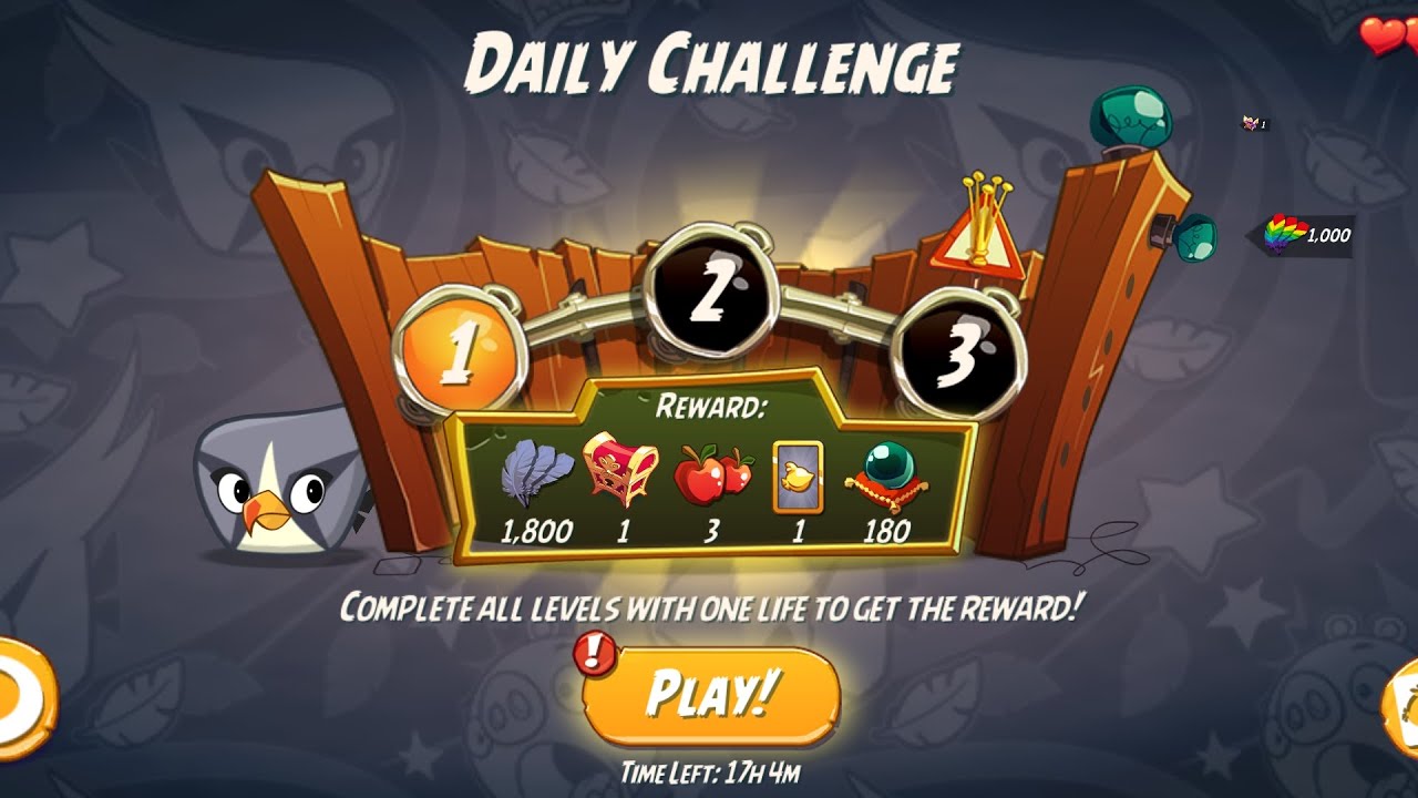 Angry Birds 2 AB2 Daily Challenge 4-4-5 Rooms (P2W)