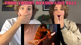 Twins React To Vinnie Vincent Invasion- Love Kills!!