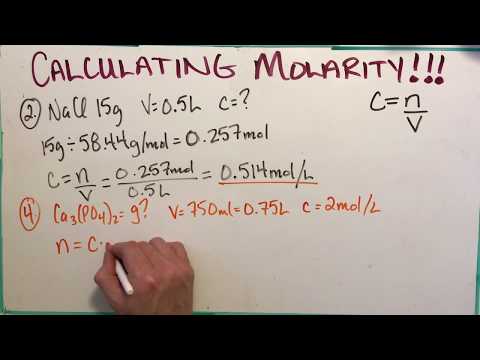 Video Calculating Molarity Problem-Solving Session - youtube