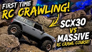 SCX30 Vs. MASSIVE SCALE CRAWLER COURSE @ Evil RC (Full Run NO EDIT) 