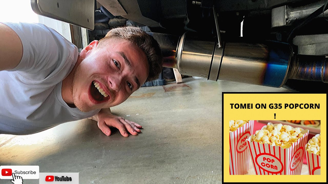 G35 HAS A TOMEI EXHAUST AND IS SOUNDING LIKE A POPCORN MACHINE