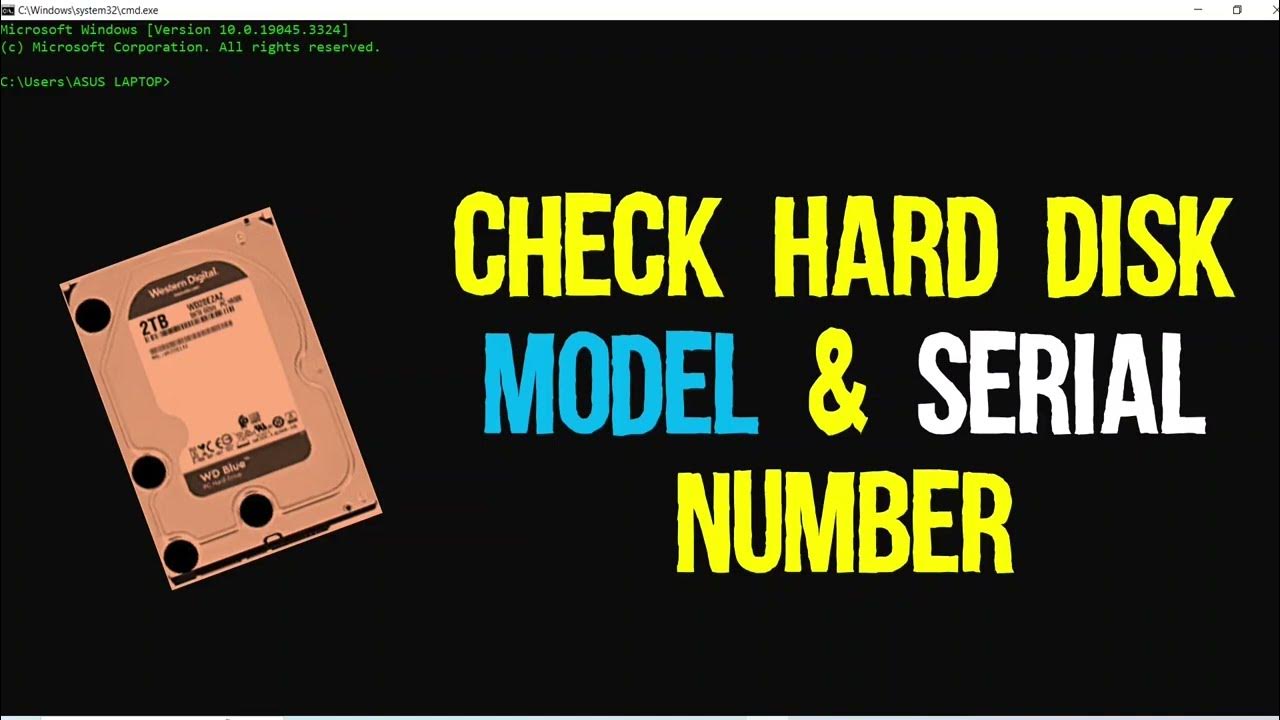 How to check hard disk serial number and model number hdd and ssd size