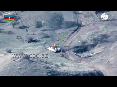 Минобороны Азербайджана опубликовало кадры уничтоженной военной техники ВС  Армении