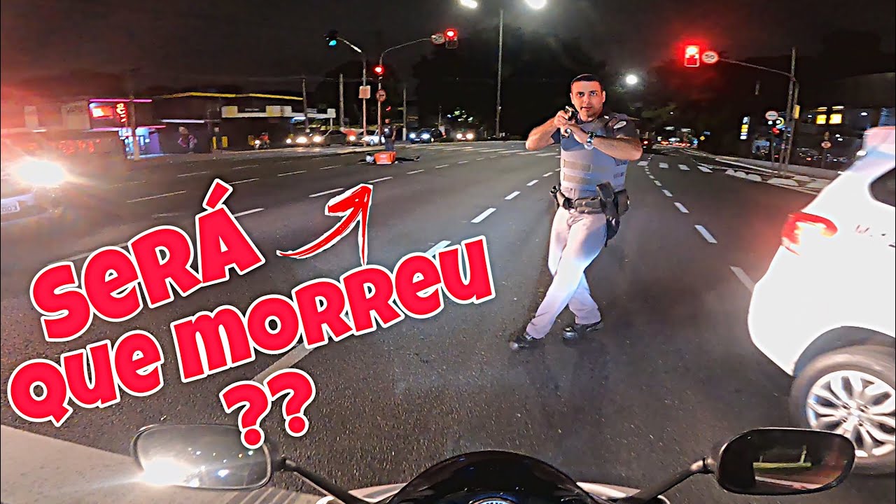 DOIDO ATROPELOU O POLÍCIA, DEU MUITO RUIM NO ROLÊ NOTURNO