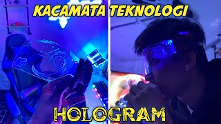 Bikin KACAMATA LED MIKA HOLOGRAM Teknologi GAMERS/DJ