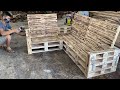 Amazing Design Ideas Smart Woodworking Project Cheap From Pallet - Build A Outdoor Sofa From Pallet