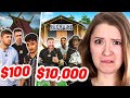 SIDEMEN $10,000 vs $100 CAMPING REACTION