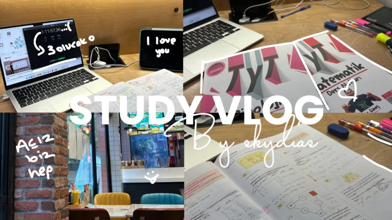 BENİMLE BİR GÜN/ Ders Çalışıyoruz #vlog #yks25
