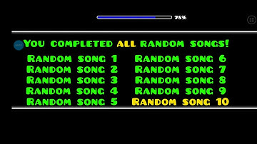 Geometry Dash: Random Song 10 BY NIKITAGAMER (100% Completed!!!) (Please Read Description)