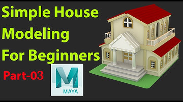 Beginner Maya 3d Tutorial how to model a house part03