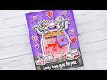 Valentine shaker card with Marine