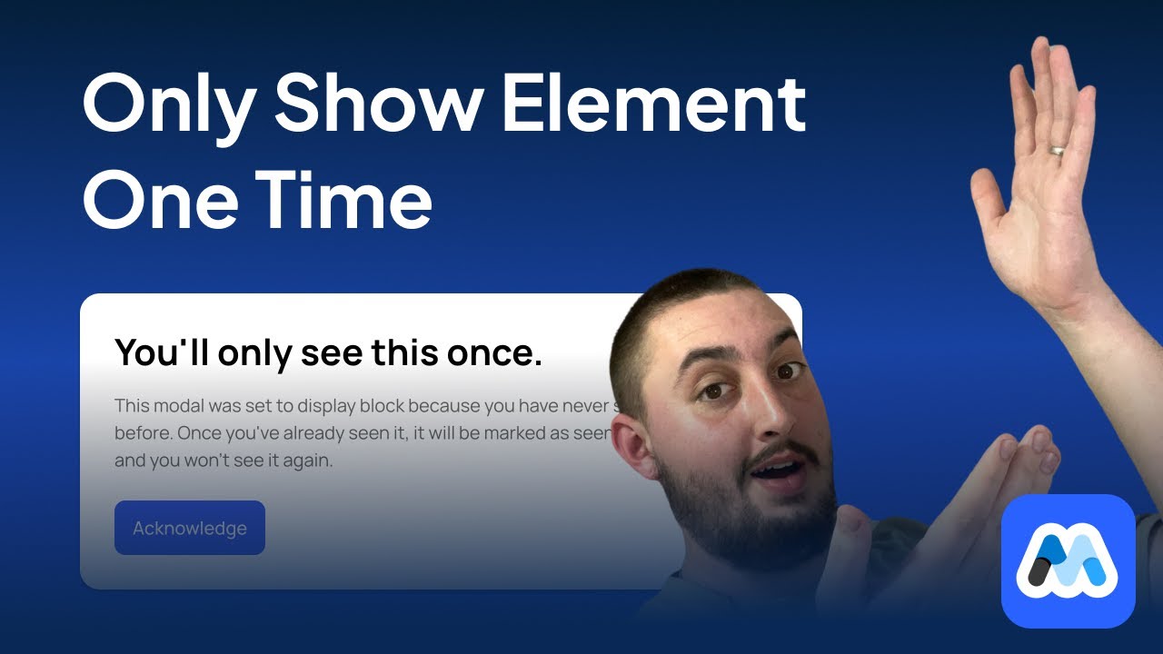 #128 - Hide Elements After They've Been Seen tutorial