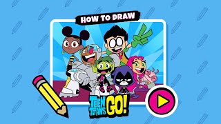 Teen Titans Go: How To Draw - Learning How to Draw Robin, Starfire and Raven (CN Games) screenshot 4