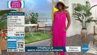 Download Lagu C Wonder by Christian Siriano Halter Neck Midi Dress MP3