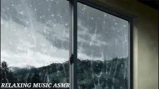 RELAXING SLEEP PIANO   RAIN 🌧️ IN 8 MINUTE