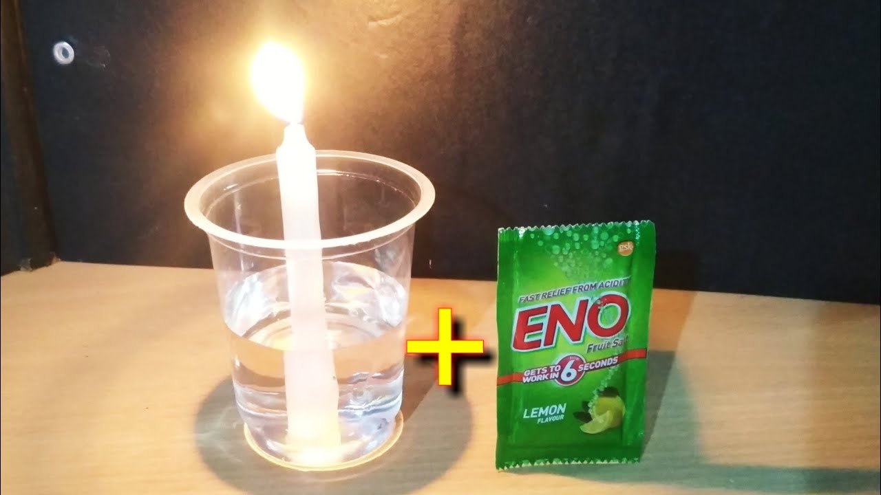 EXPERIMENT ENO vs Candle and water ENO Experiment YouTube