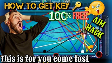How To Get Key 🔑 |  “8 Ball Pool 6-Lines Aim Trick – 100% Working | New Cheto Aim Tool | Free Hack
