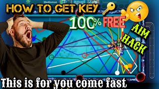 How To Get Key 🔑 |  “8 Ball Pool 6-Lines Aim Trick – 100% Working | New Cheto Aim Tool | Free Hack screenshot 1