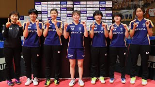 大嶋 由美Yumi Oshima  Tインタビュー トップおとめピンポンズ名古屋 vs 日本ペイントマレッツ ノジマTリーグ2022-2023 【卓球 Tリーグ公式】