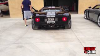 Exhaust battle : Ferrari 458 ITALIA vs Porsche Carrera GT vs Ford GT