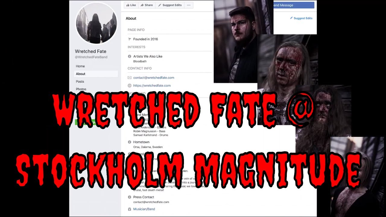 Stockholm Magnitude 2019: Wretched fate Death Metal Band