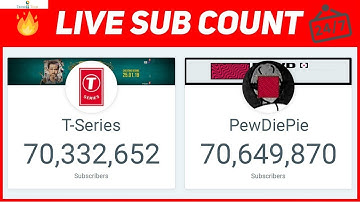 T-Series Vs PewDiePie Live Subscribers Count | Live Count Streaming | Trendii Tech Live