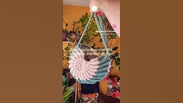 #shellbag de #macrame #shell #bolsademacrame #bolsafeminina #macramebagtutorial #diy