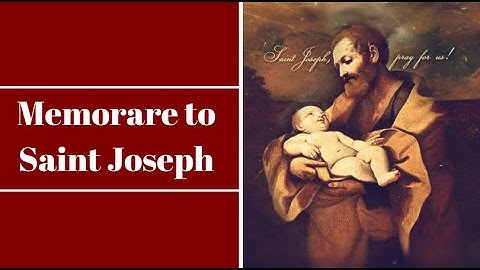 Memorare to Saint Joseph Catholic Prayer Video