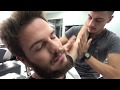 Massage de tte de barbier turque  massage pour le visage  massage du corps  asmr 309