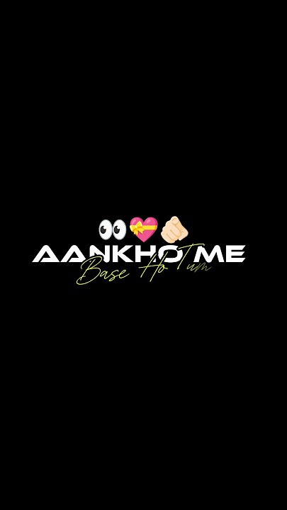 Aankho me base ho tum 👀💫//hindi song lyrics video//black screen video #hindisong #song #blackscreen