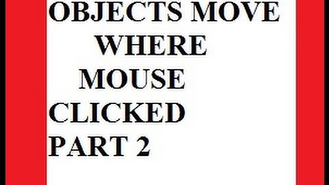 Flash Tutorial 6 Objects Move Where Mouse Clicked Part 2