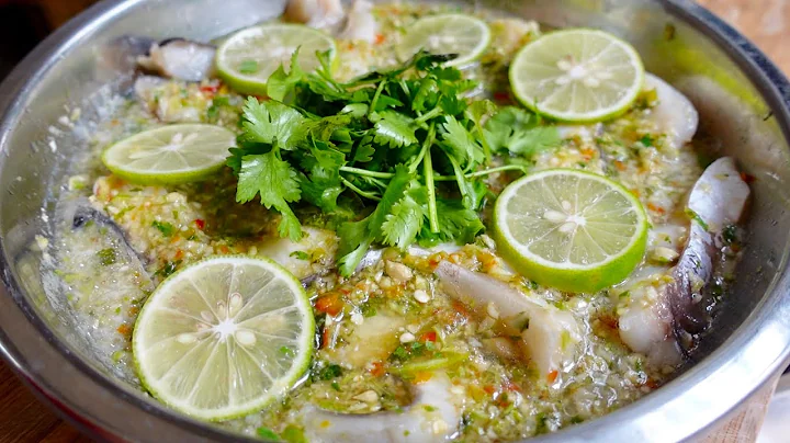 泰式青柠檬蒸鱼的做法，🐟口感鲜嫩酸甜开胃，超级下饭🍚Thai style steamed fish with lime, 🐟The taste is fresh and sweet