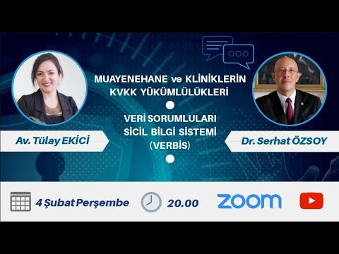 Muayenehane ve Kliniklerin KVKK Yükümlülükleri, VERBİS'e Kayıt - Av. Tülay EKİCİ