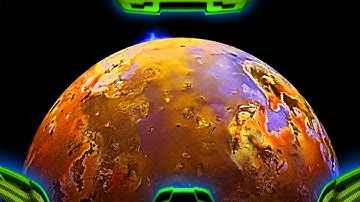 Falling Into IO - (POV Simulation) Jupiter