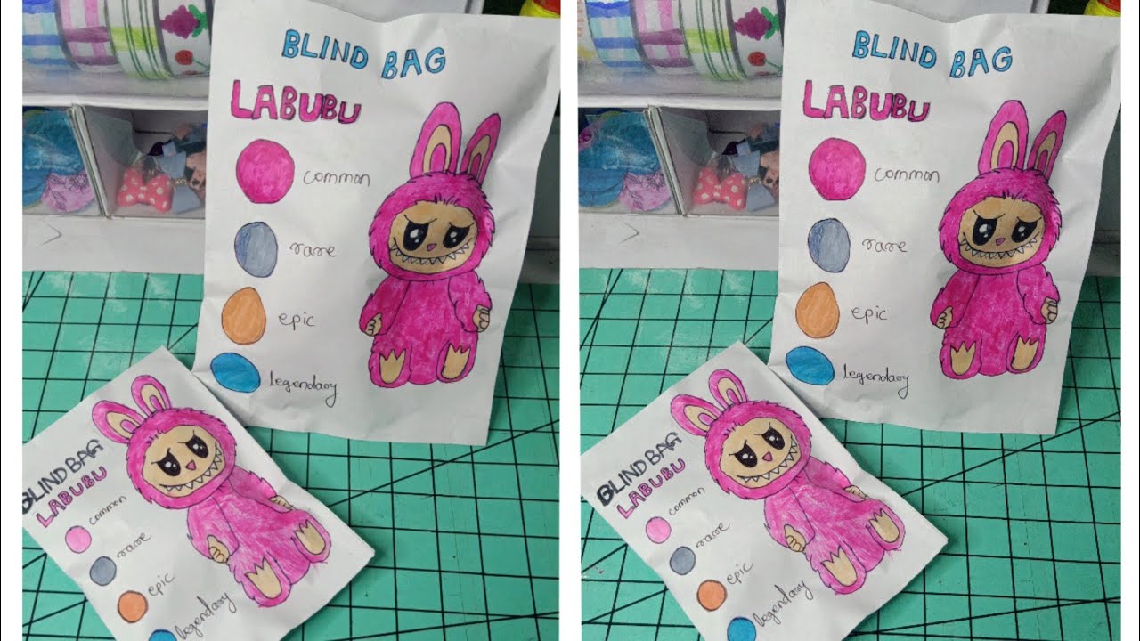 LABUBU BLIND BOXES UNBOXING+ TUTORIAL |PAPER BLIND BOXES| PAPER DIY ...