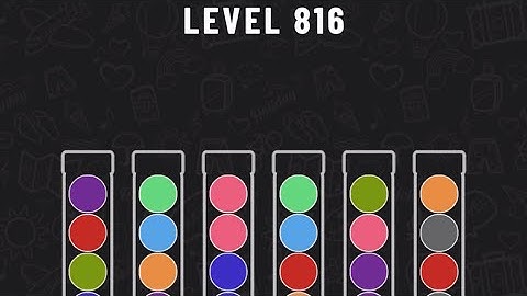 Ball Sort Puzzle Level 816 #ballsortpuzzle #ballsortpuzzlegameplay #puzzlegame #mobilegames