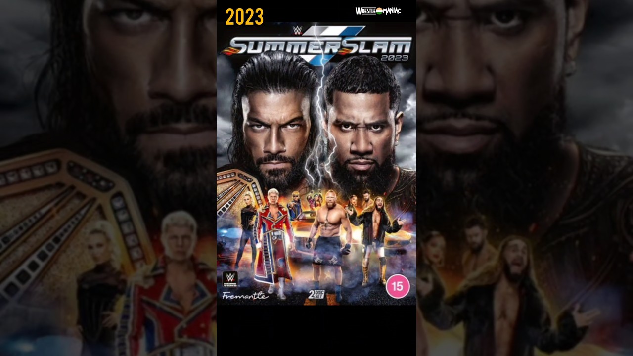 🌀SummerSlam posters - 2015-2024 Roman Reigns Jey Uso Brock Lesnar John Cena Solo Sikoa Jacob Fatu