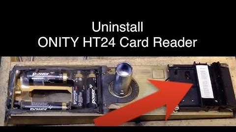 How to Replace the Card Reader in an Onity HT24 Lock